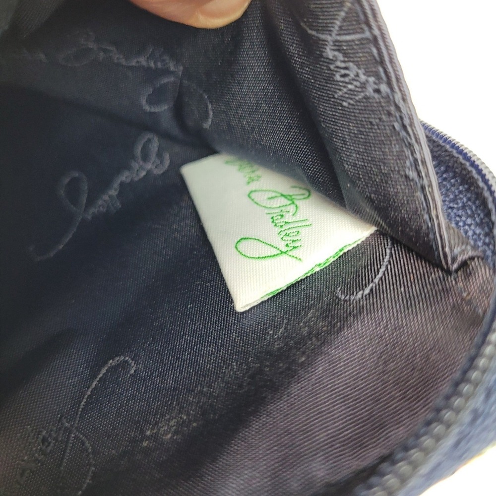 Vera Bradley Happy Trails Carry It All Wristlet Wallet‎ Floral Navy - Picture 5 of 8
